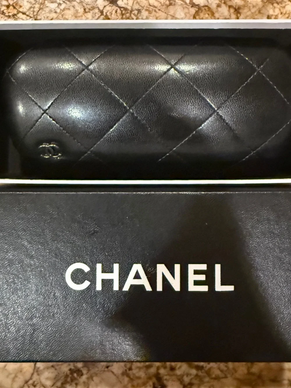 CHANEL CH 5281-QA 58mm Black Cat Eye Bow Polarized Sunglasses